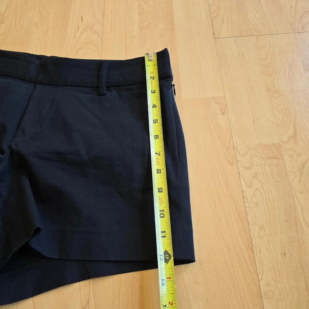 Lily Pulitzer Womens Black Mid‎ Rise Shorts with Pockets Size 6 Side Zipper